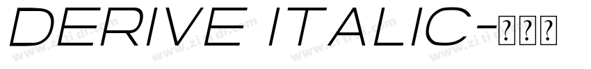 Derive Italic字体转换